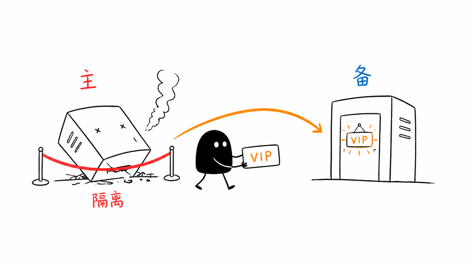 主备模式最难的是切换而不是多装一台