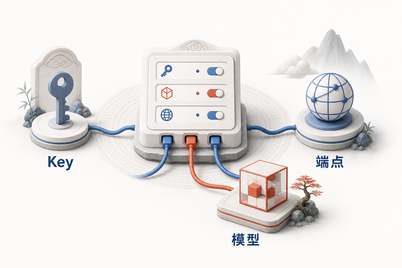 AIOps 概念图：settings 集中配置
