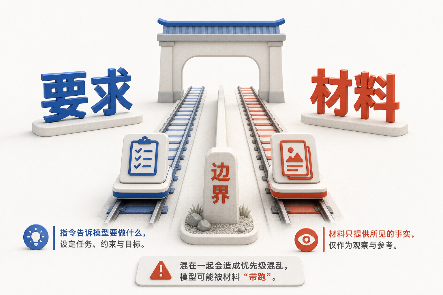 AIOps 概念图：要求和材料分轨