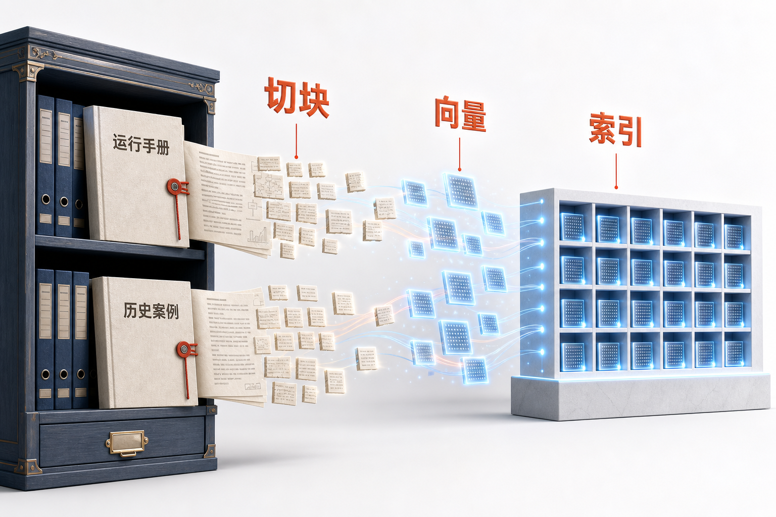 AIOps 概念图：切块建索引