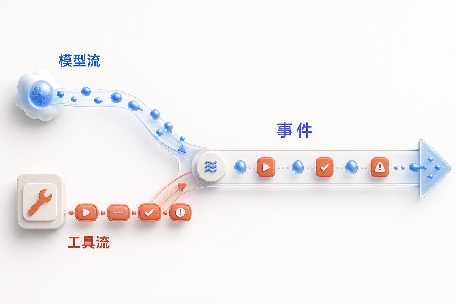 AIOps 概念图：流式事件