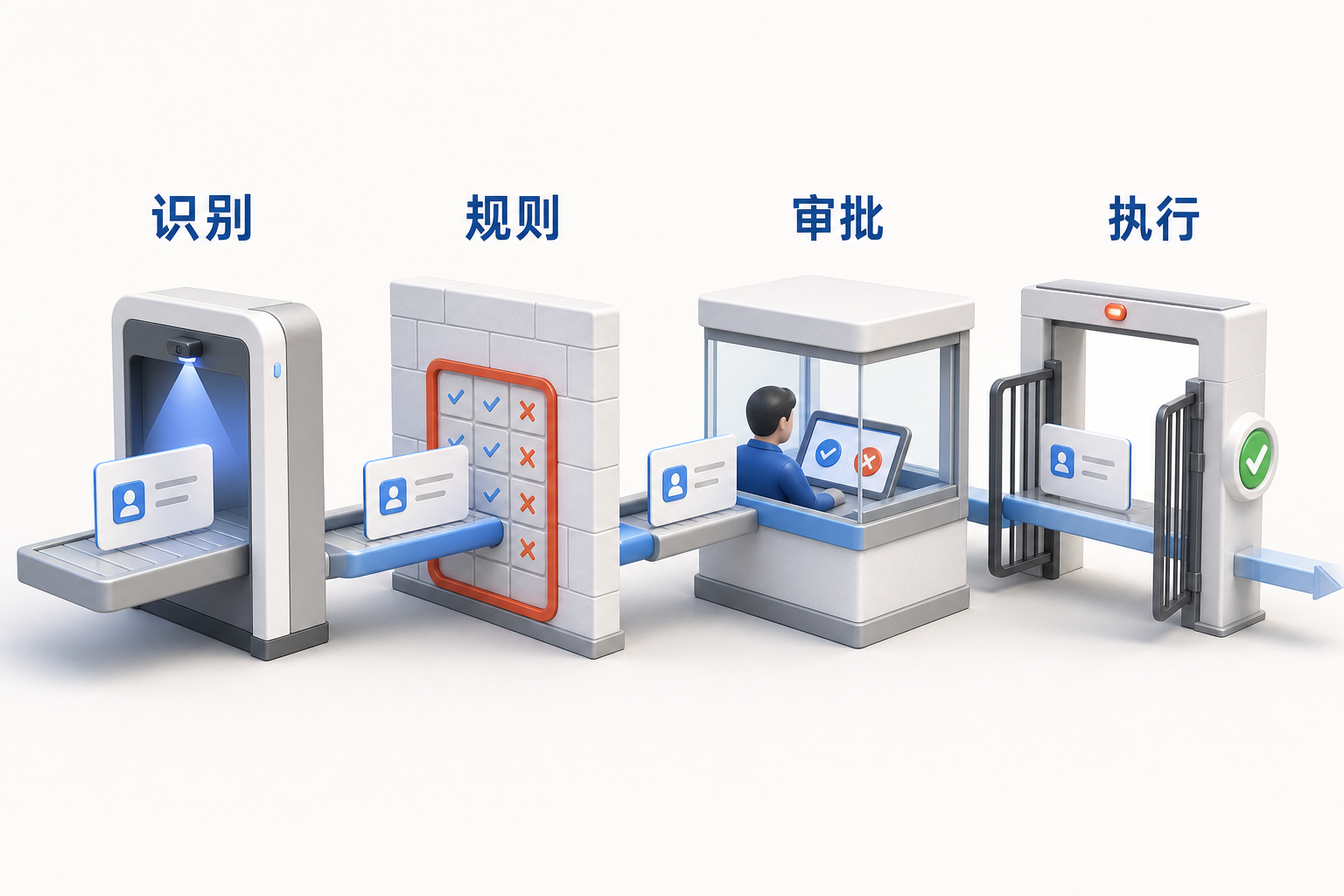 AIOps 概念图：权限判断管线