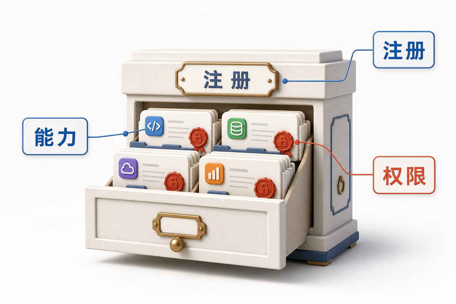 AIOps 概念图：工具注册中心